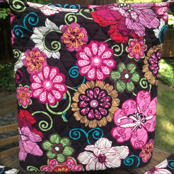 Vera Bradley Mod Floral PINK Crossbosy Hipster EUC - Picture 3 of 11